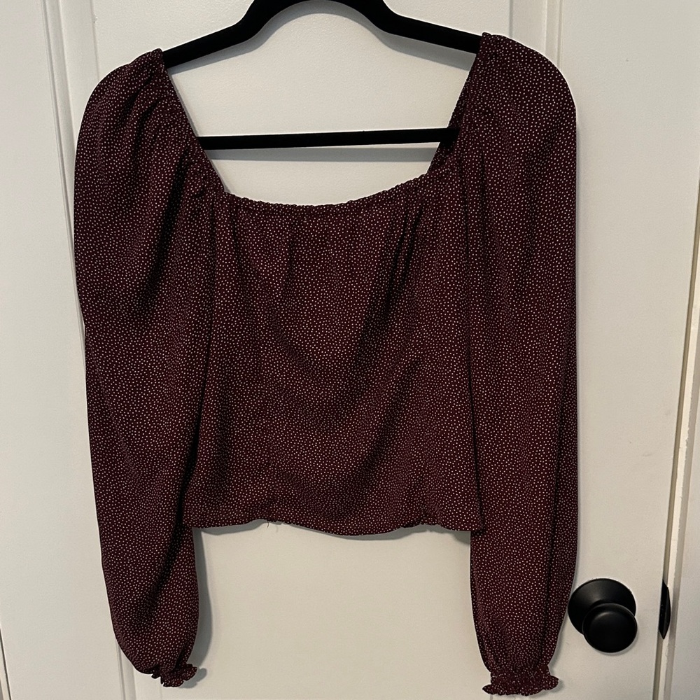 Abercrombie & Fitch Maroon Blouse